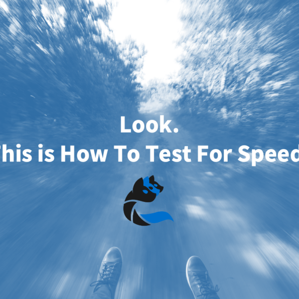 Look. This is How To Test For Speed.